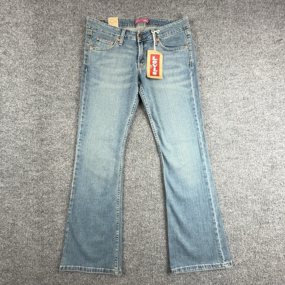 Y2K Levi's 518 Superlow Bootcut Jeans Juniors 9 Light Wash Low Rise Stretch